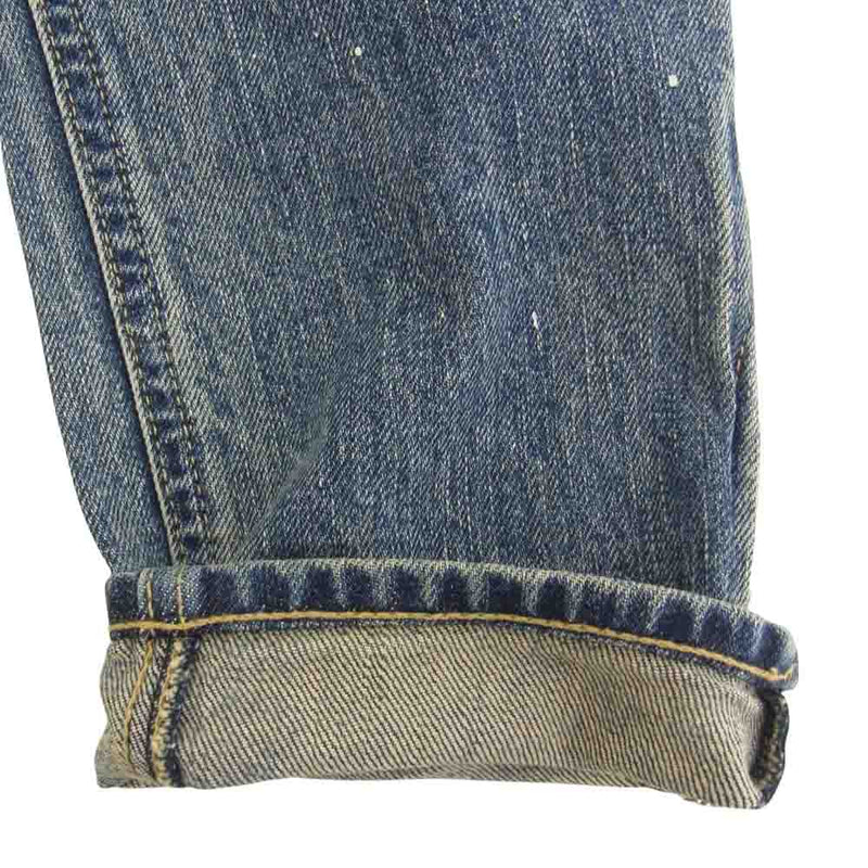 ISAMUKATAYAMA BACKLASH イサムカタヤマバックラッシュ 24SS D-701-KO xx KOSUKE MATSUI THE DENIM STRETCH SELVEDGE DENIM STRAIGHT PANT ストレッチ スキニー デニム パンツ インディゴブルー系 S【美品】【中古】