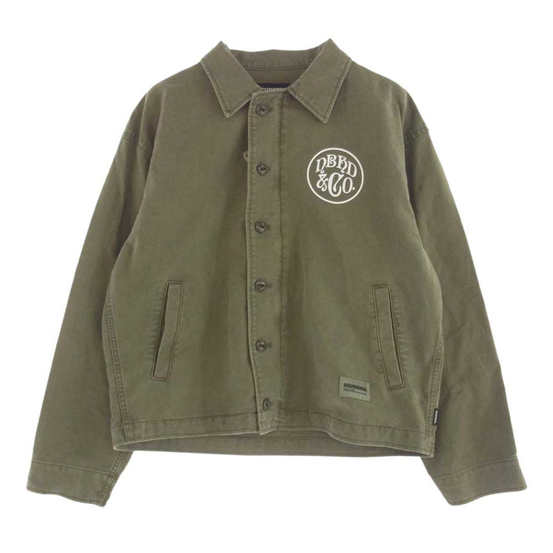 NEIGHBORHOOD ネイバーフッド 242AQHN-JKM02 A-2 TYPE UTILITY JACKET ミリタリー ジャケット カーキ系 S【美品】【中古】