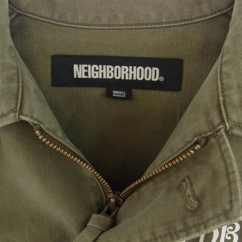 NEIGHBORHOOD ネイバーフッド 242AQHN-JKM02 A-2 TYPE UTILITY JACKET ミリタリー ジャケット カーキ系 S【美品】【中古】