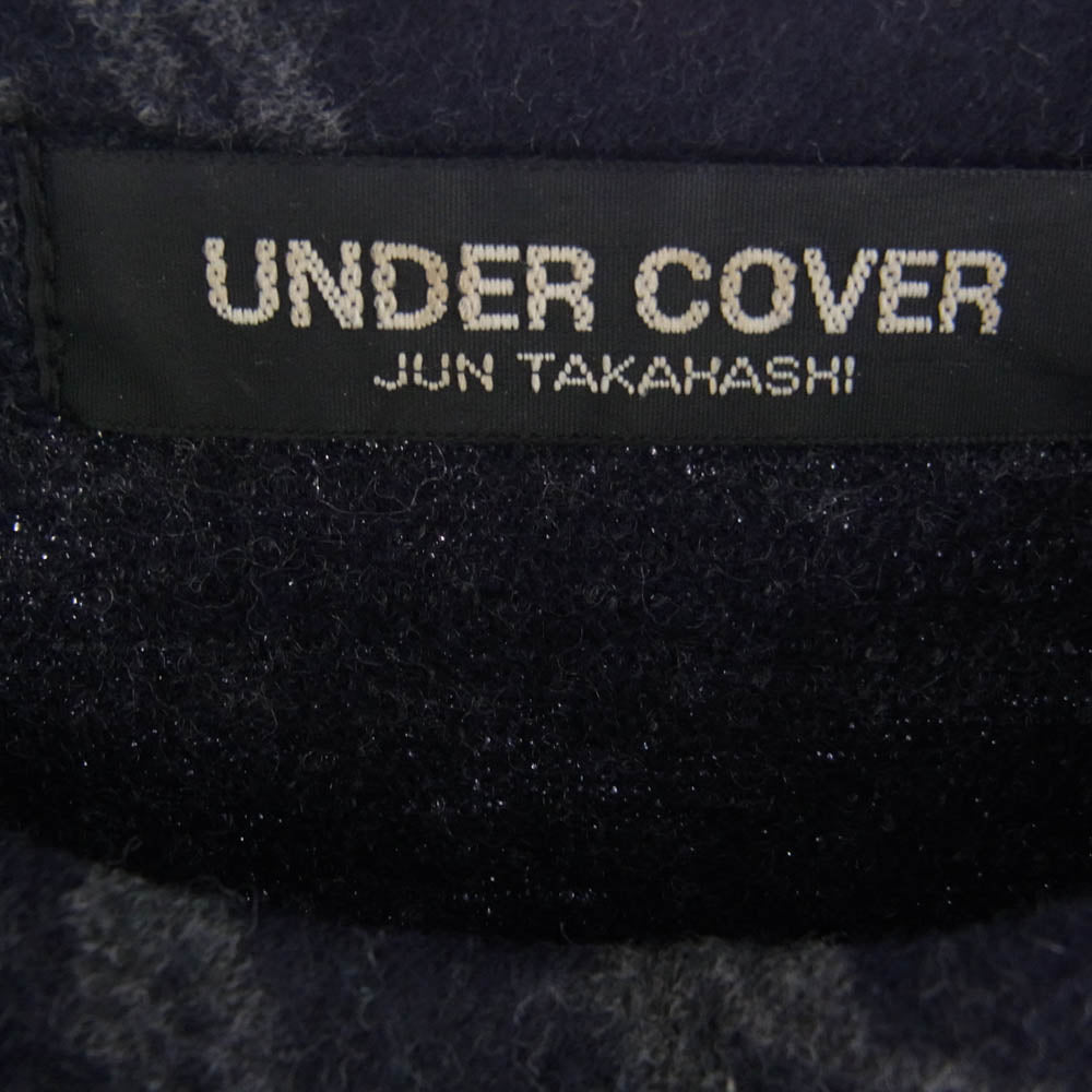 UNDERCOVER アンダーカバー 96AW UC-6W-CS-04 初期 アーカイブ 有刺鉄線 ワイヤー柄  ニット セーター ネイビー系 グレー系【中古】