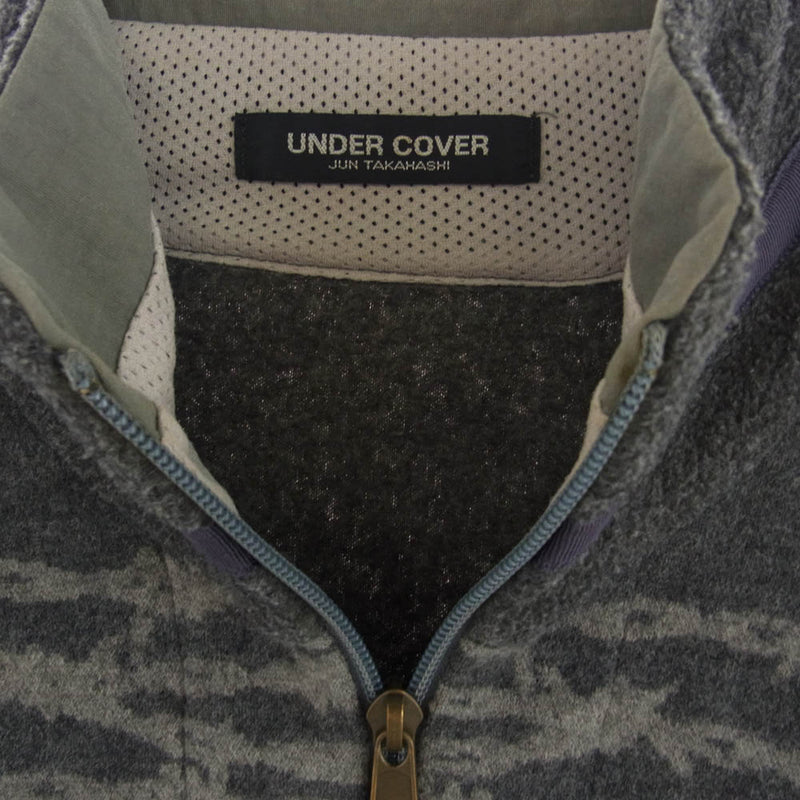 UNDERCOVER アンダーカバー 96AW UC-6W-JK-10 初期 アーカイブ 有刺鉄線 ワイヤー柄 フリース ジャケット グレー系【中古】