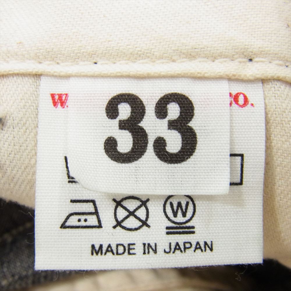 WAREHOUSE ウエアハウス DUCK DIGGER CHINOES Lot1082 フライボタン デニムパンツ インディゴブルー系 33【中古】