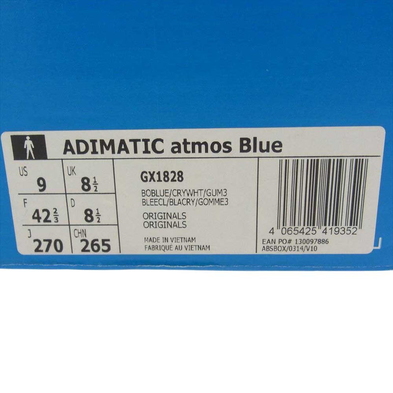 adidas アディダス GX1828 Originals Adimatic atmos Blue オリジナルス アディマティック アトモス ブルー スニーカー ブルー系 27cm【極上美品】【中古】