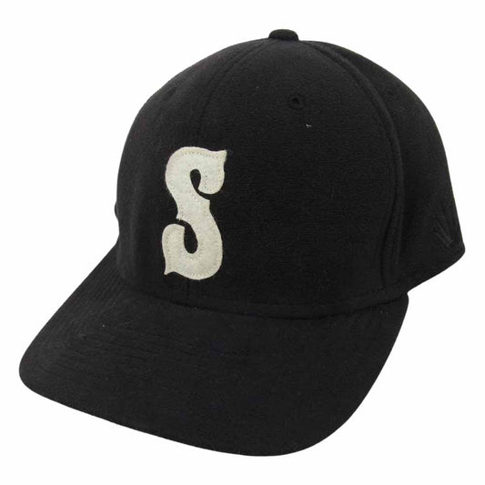 STUSSY ステューシー Sロゴ フリース キャップ ブラック系【中古】