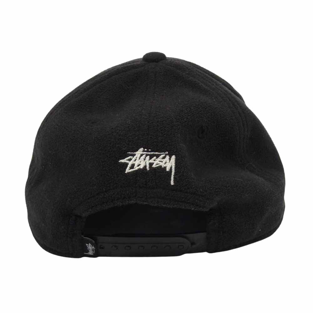 STUSSY ステューシー Sロゴ フリース キャップ ブラック系【中古】