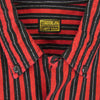 TENDERLOIN テンダーロイン ストライプ フランネル シャツ ネルシャツ 長袖 レッド系 M【中古】