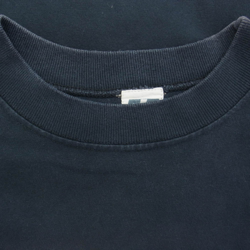 エーアイイー ロゴプリント ロングスリーブ 長袖 Tシャツ ネイビー系 M【中古】