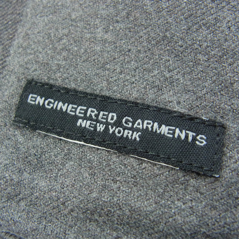 Engineered Garments エンジニアードガーメンツ モノトーン チェック ストール グレー系【中古】