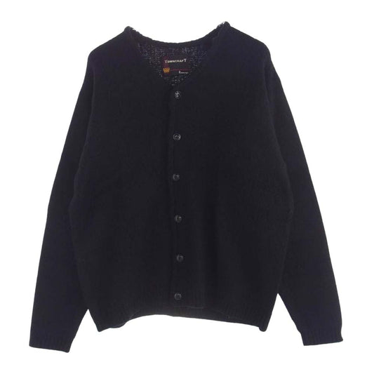 TOWNCRAFT タウンクラフト モヘア ニット カーディガン ブラック系 M【中古】