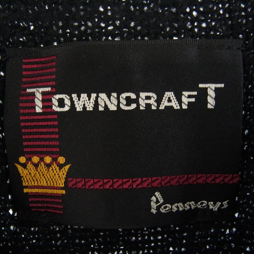 TOWNCRAFT タウンクラフト モヘア ニット カーディガン ブラック系 M【中古】