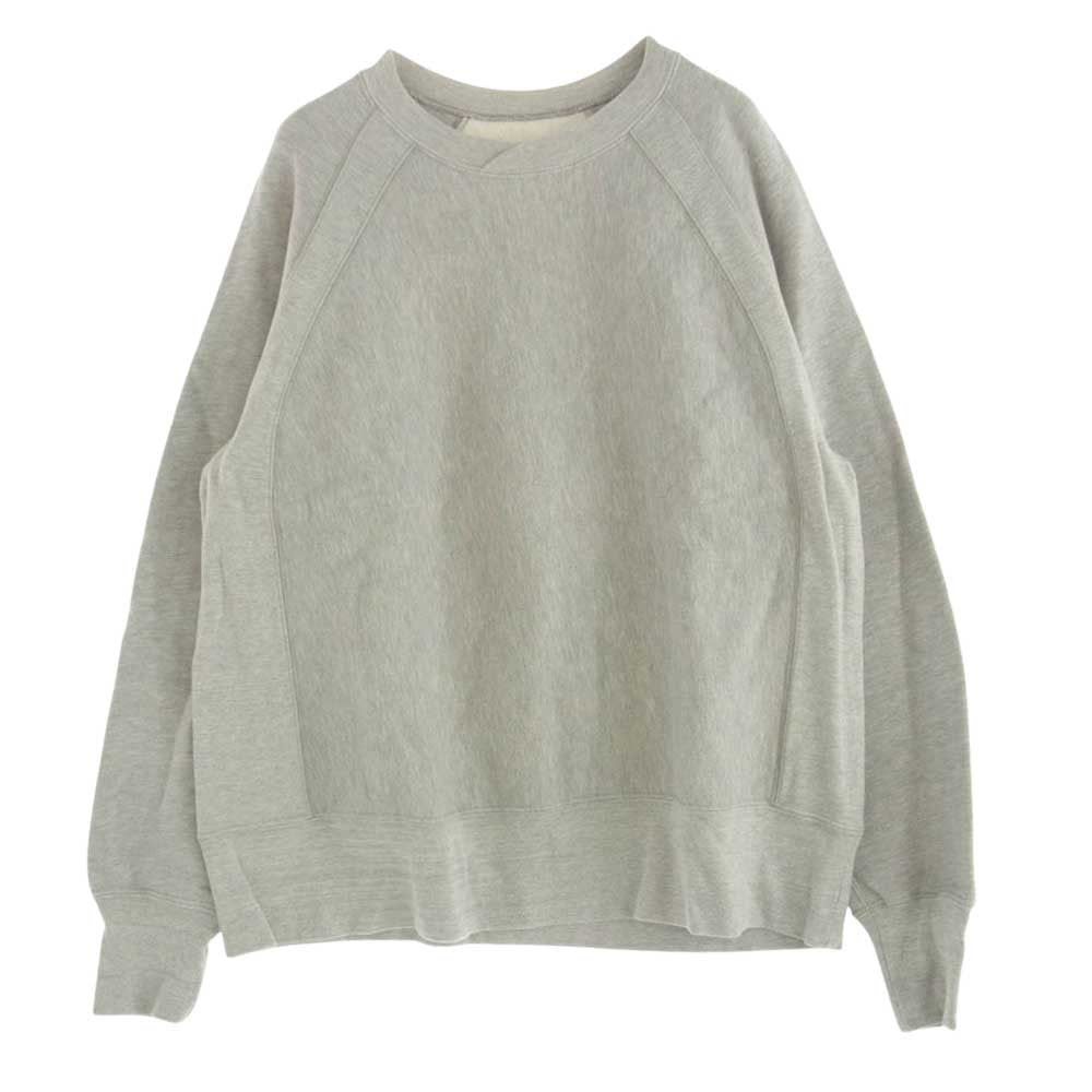 Engineered Garments エンジニアードガーメンツ ラグラン クルーネック クロスカラー 長袖 スウェット トレーナー グレー系 M【中古】