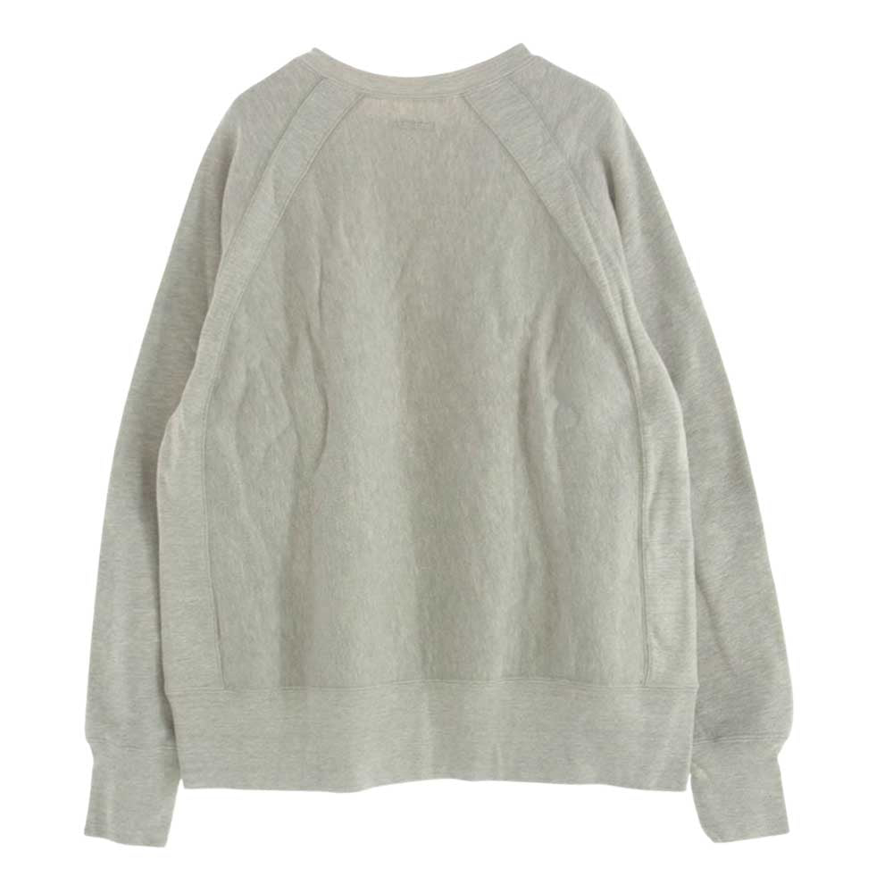 Engineered Garments エンジニアードガーメンツ ラグラン クルーネック クロスカラー 長袖 スウェット トレーナー グレー系 M【中古】