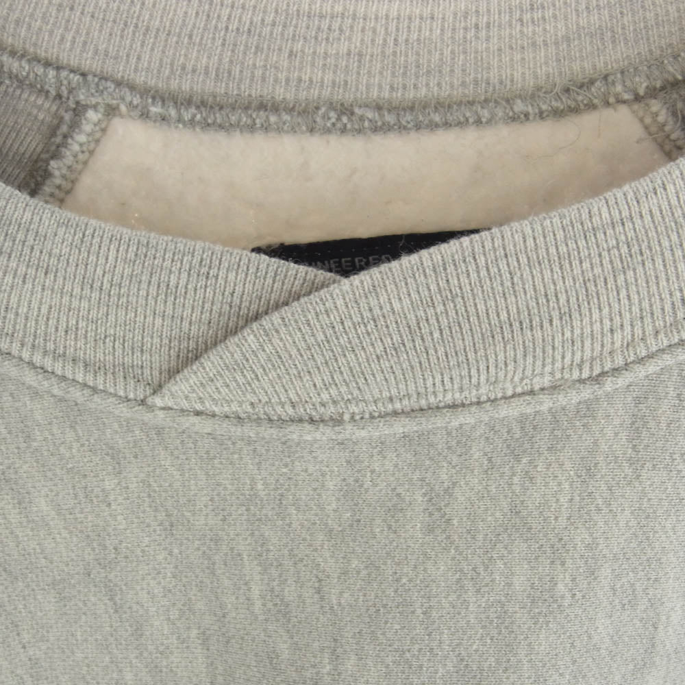 Engineered Garments エンジニアードガーメンツ ラグラン クルーネック クロスカラー 長袖 スウェット トレーナー グレー系 M【中古】