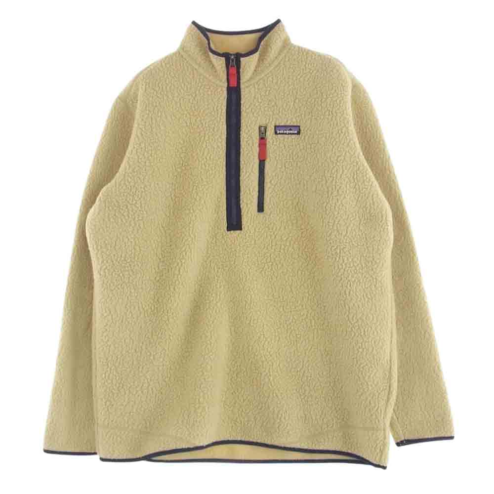 patagonia パタゴニア 22810FA10 RETRO PILE PULLOVER レトロ パイル プルオーバー フリース ジャケット ベージュ系 XL【中古】