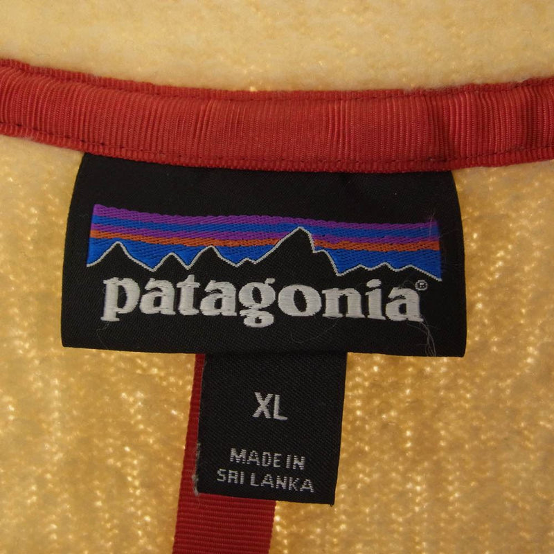 patagonia パタゴニア 22810FA10 RETRO PILE PULLOVER レトロ パイル プルオーバー フリース ジャケット ベージュ系 XL【中古】