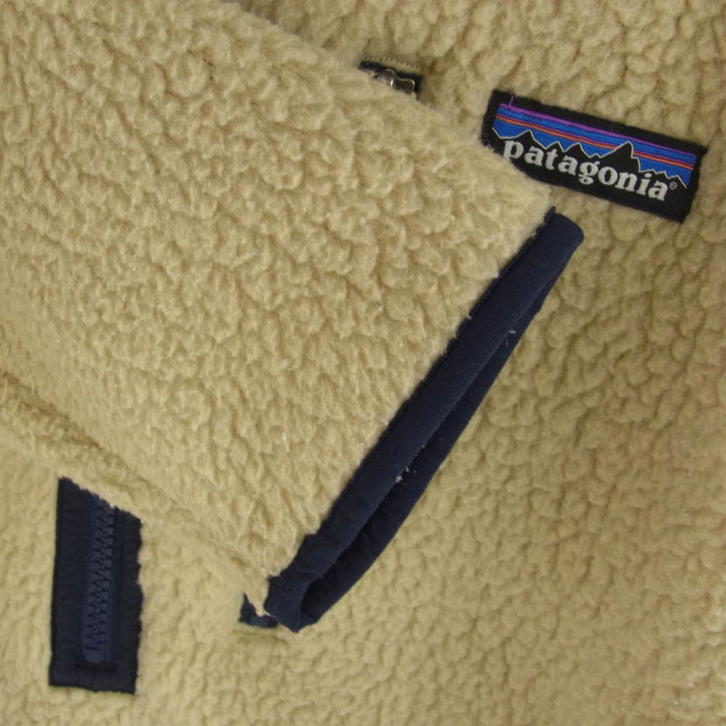 patagonia パタゴニア 22810FA10 RETRO PILE PULLOVER レトロ パイル プルオーバー フリース ジャケット ベージュ系 XL【中古】