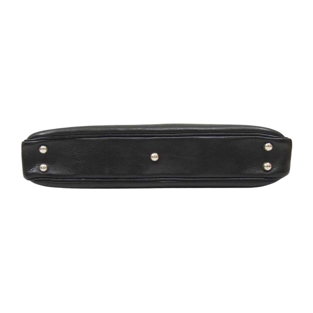 万双 m00000285 シモーネ ＢＯＸ シングル 天ファスナー 2WAY ショルダー ビジネス バッグ ブラック系【中古】