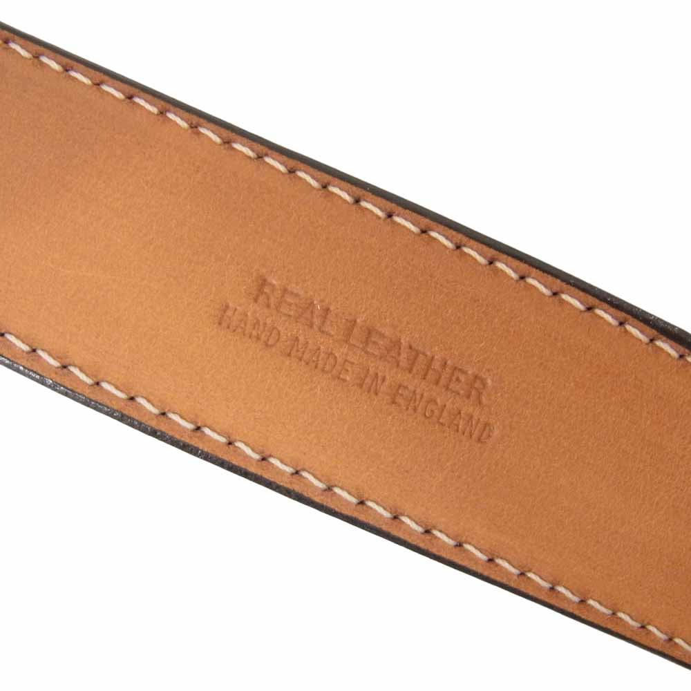 WHITE HOUSE COX ホワイトハウスコックス スムース レザー ベルト ブラウン系 32/80【中古】