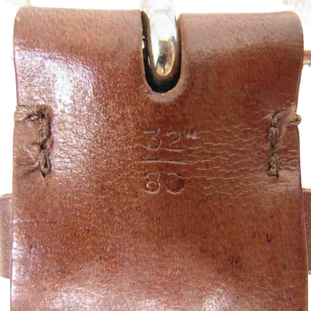 WHITE HOUSE COX ホワイトハウスコックス レザー メッシュ ベルト ブラウン系 32/80【中古】