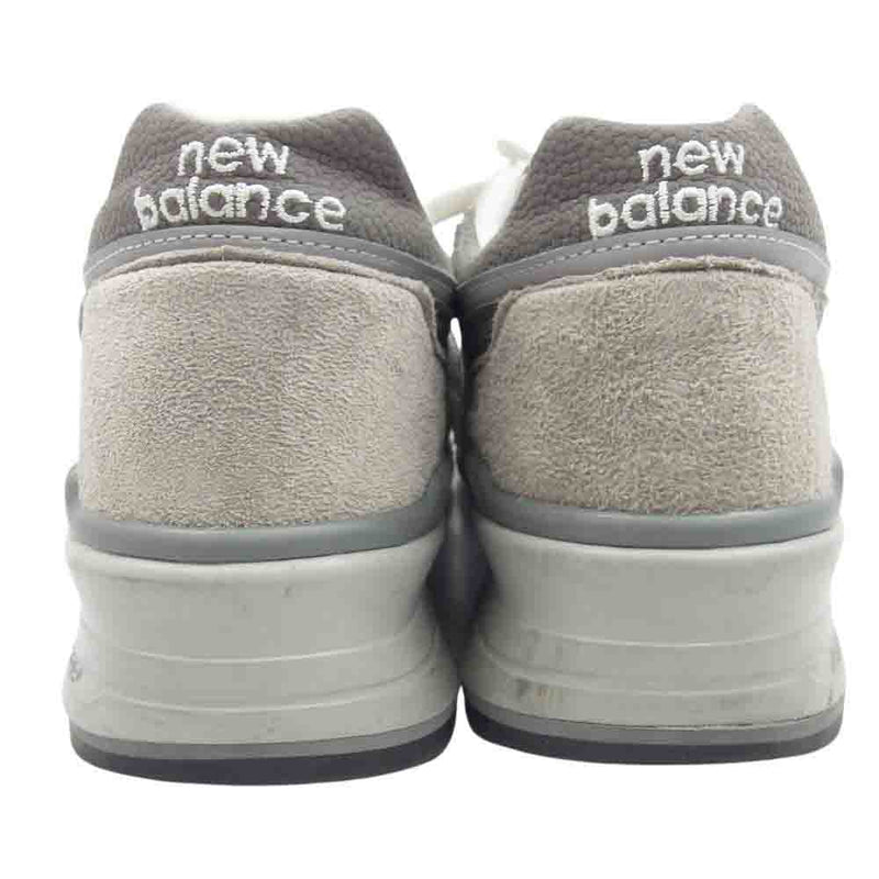 NEW BALANCE ニューバランス M997GY スエード メッシュ ローカット スニーカー グレー系 28cm【中古】