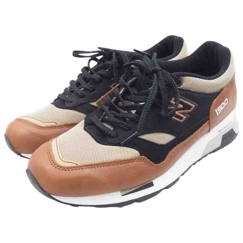 NEW BALANCE ニューバランス M1500TBT 30th ANNIVERSARY TAN 30周年 タン レザー メッシュ ローカット スニーカー ブラウン系 ブラック系 28.5㎝【極上美品】【中古】