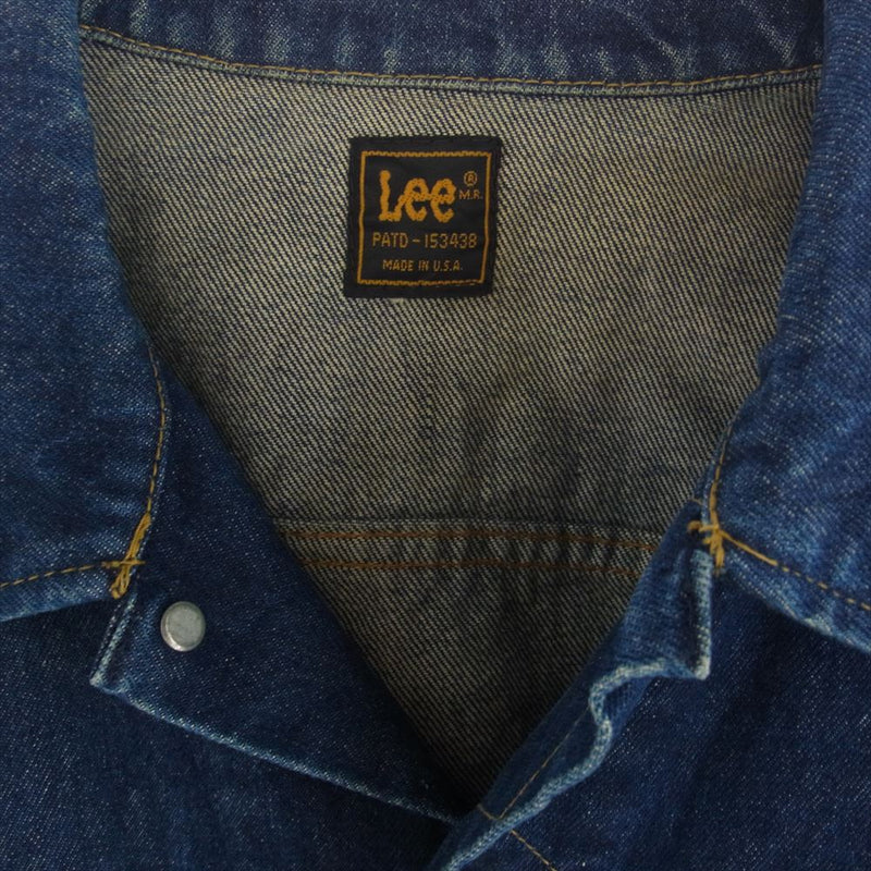 Lee リー PATD-153438 80s Vintage USA製 ヴィンテージ デニム ジャケット インディゴブルー系【中古】