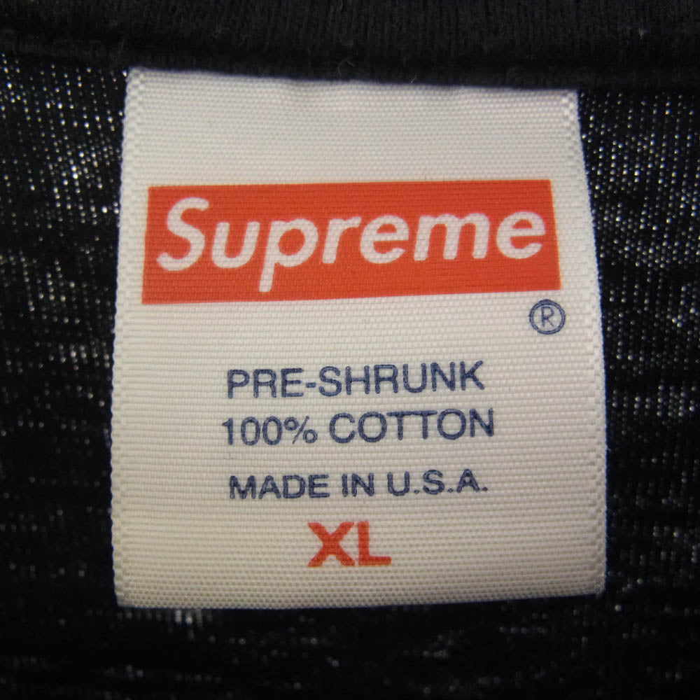 Supreme シュプリーム 19AW Queen Tee クィーン トランプ プリント Tシャツ 半袖 ブラック系 XL【中古】