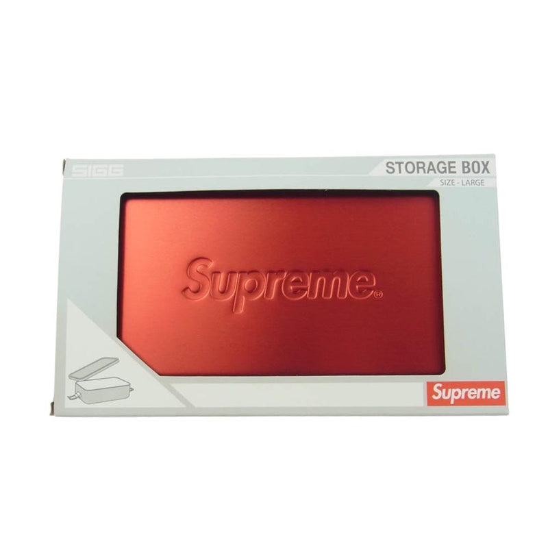 Supreme シュプリーム 18AW SIGG Metal Box Plus Storage Box Large ストレージボックス メタル ボックス お弁当箱 レッド系【新古品】【未使用】【中古】