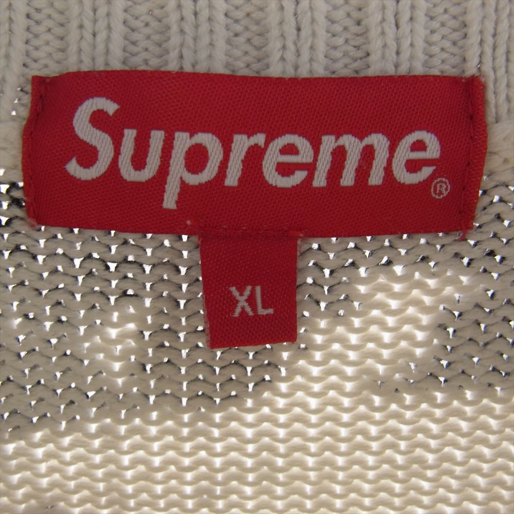 Supreme シュプリーム 19AW Is Love Sweater ラブ セーター 総柄 ニット ブラック系 ホワイト系 XL【中古】