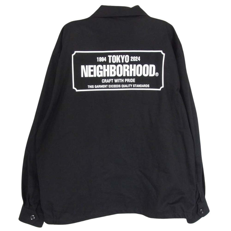 NEIGHBORHOOD ネイバーフッド 24SS 241TSNH-JKM02 ZIP WORK JACKET ジップ ワーク ジャケット ブラック系 M【中古】