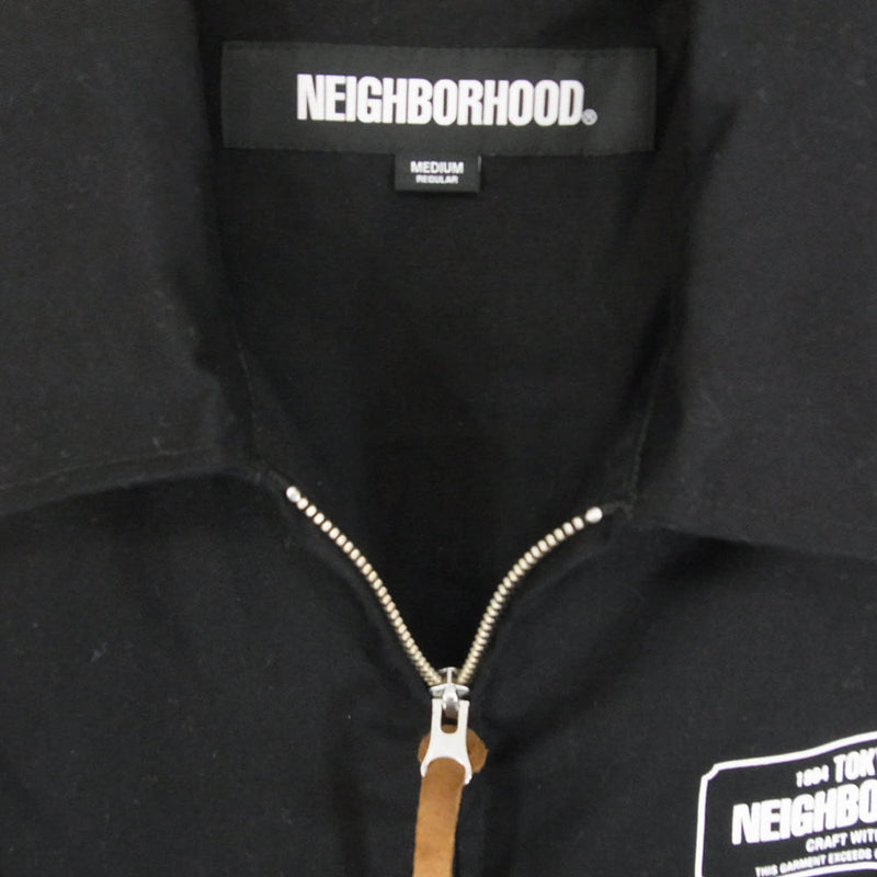 NEIGHBORHOOD ネイバーフッド 24SS 241TSNH-JKM02 ZIP WORK JACKET ジップ ワーク ジャケット ブラック系 M【中古】