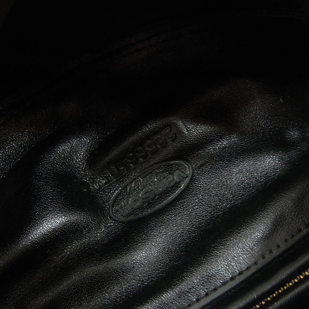 VANSON バンソン BACKDROP バックドロップ 別注 ファニーパック クロスボーン ウエスト ポーチ ブラック系【中古】