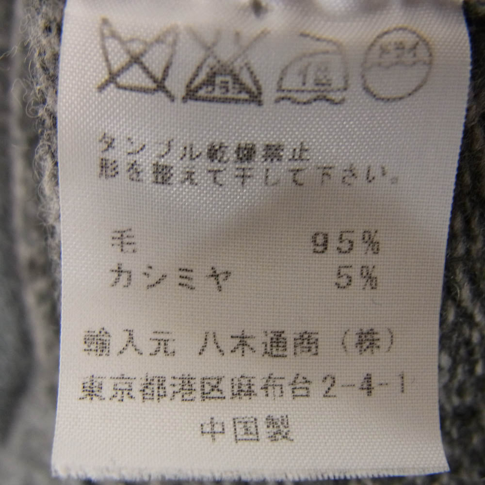 three dots スリードッツ カシミヤ カシミア ウール ニット ショール カーディガン グレー系 サイズ表記無【中古】