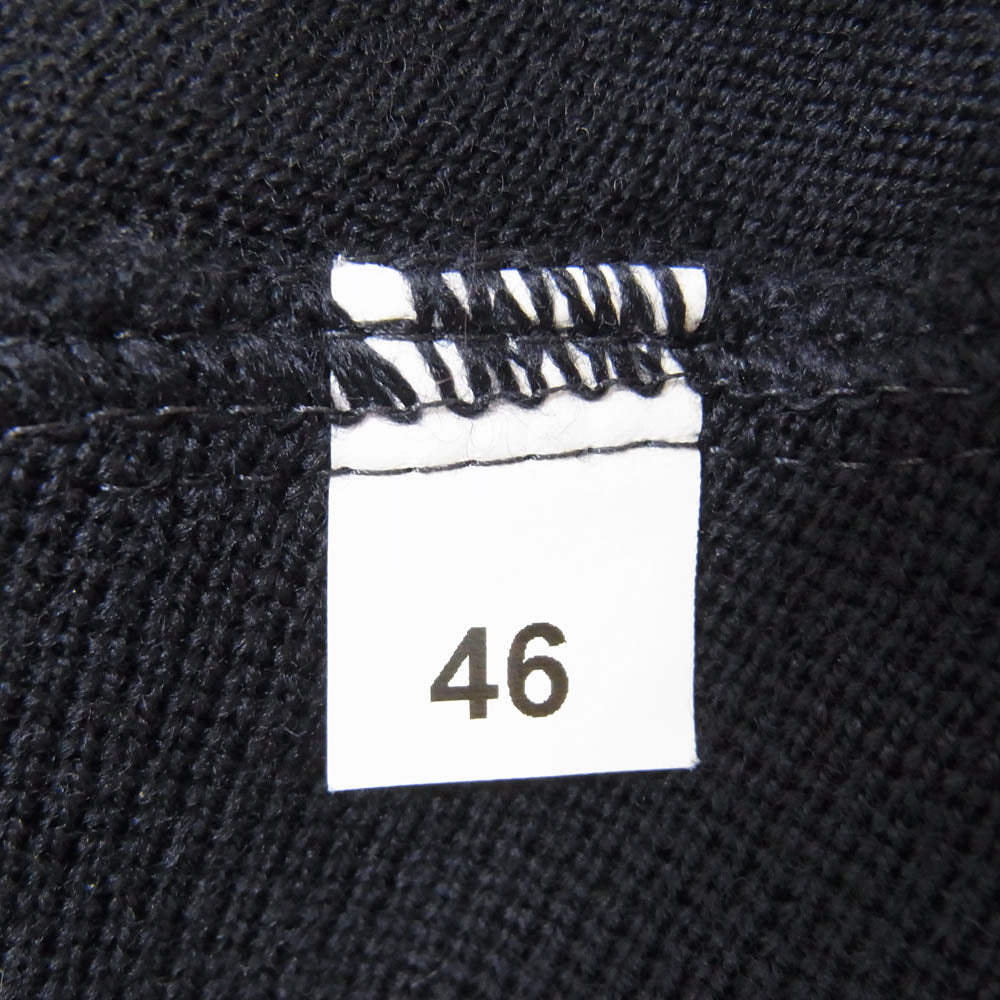 グランサッソ イタリア製 ニット ウール ジレ ベスト ネイビー系 46【中古】