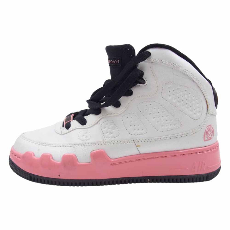 NIKE ナイキ 353327-161 Jordan Fusion 9 GS Dear Mama Girl's ジョーダン フュージョン スニーカー ホワイト系 ピンク系 23cm【中古】