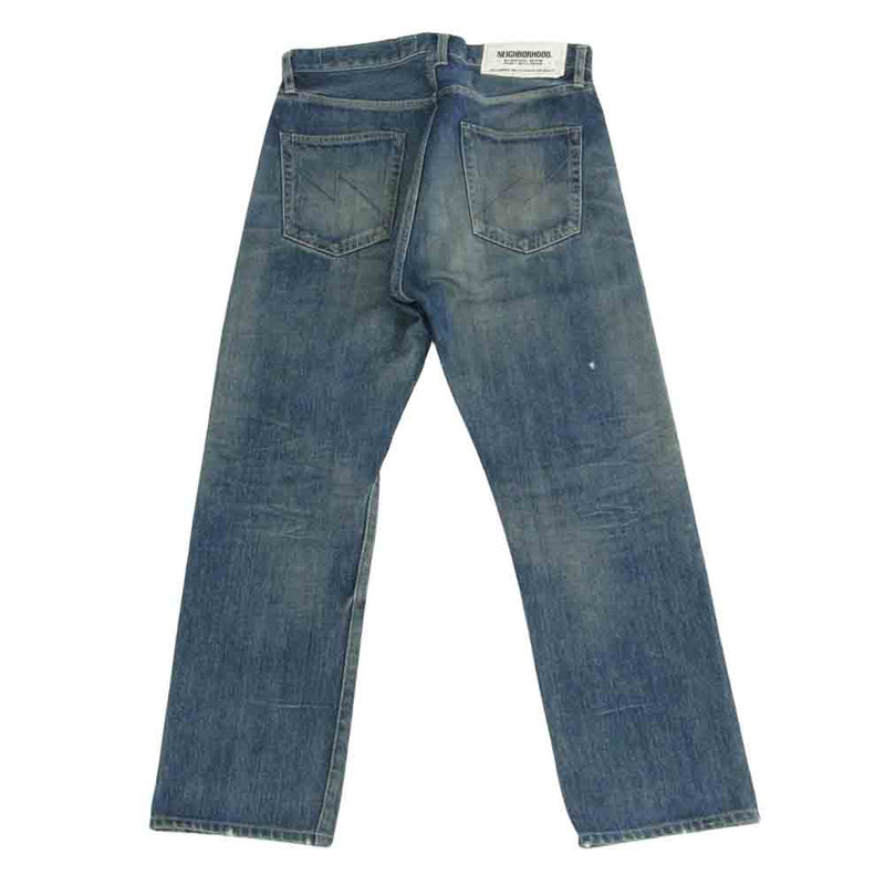 NEIGHBORHOOD ネイバーフッド 191XBNH-PTM10 WASHED DP BASIC ウォッシュド デニム パンツ ストレート 赤耳 インディゴブルー系 M【中古】