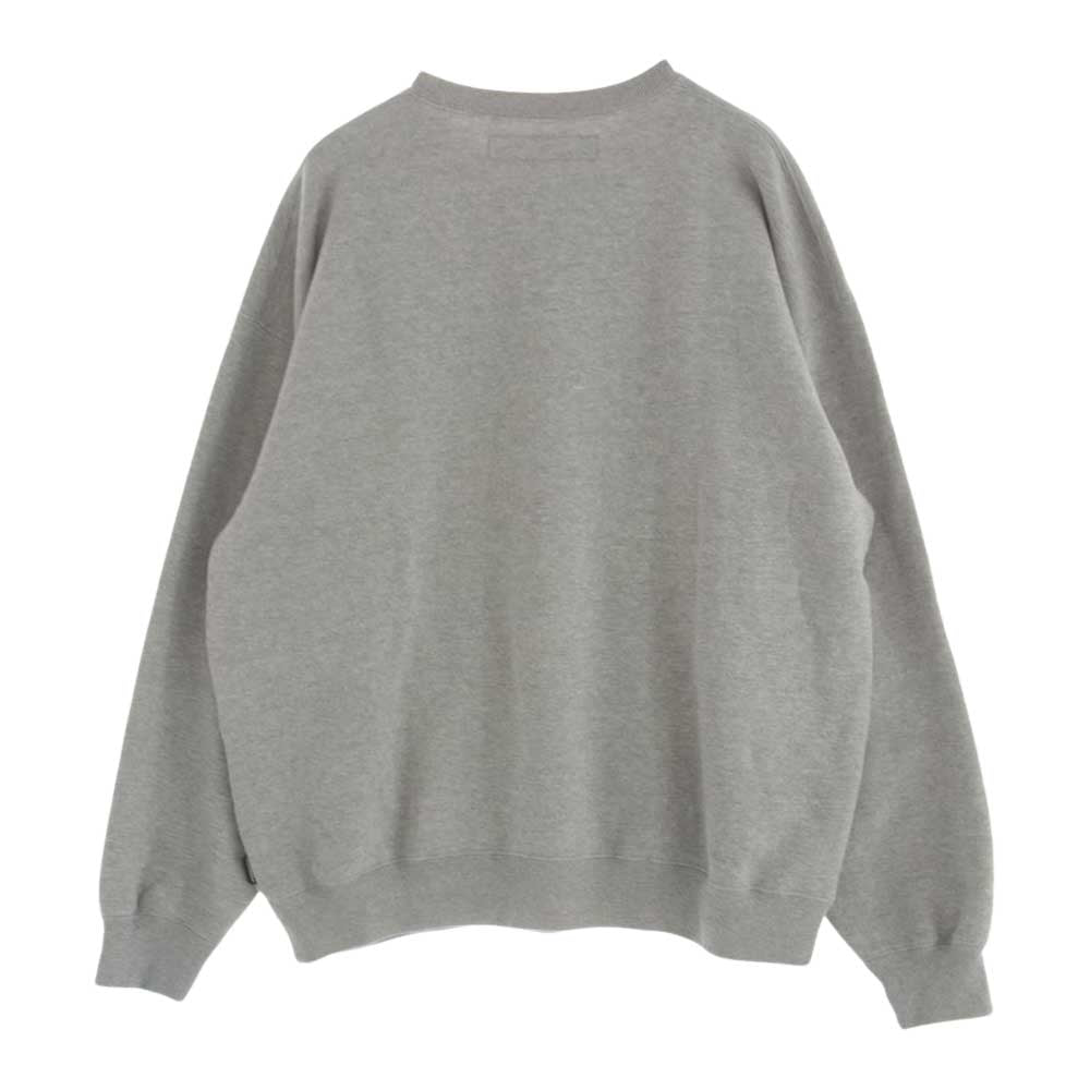 NEIGHBORHOOD ネイバーフッド 241FPNH-CSM01 PLAIN SWEAT SHIRT プレーン スウェット シャツ ロゴ 刺? グレー系 M【中古】