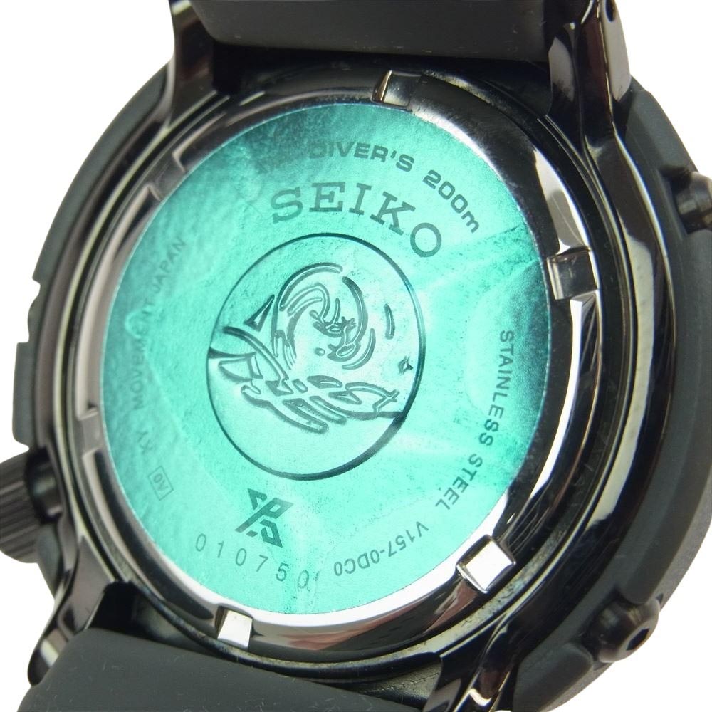 SEIKO セイコー V157-0DC0 PROSPEX SOLAR DIVER プロスペックス アナログ ソーラー ダイバーズ 腕時計 グレー系【極上美品】【中古】