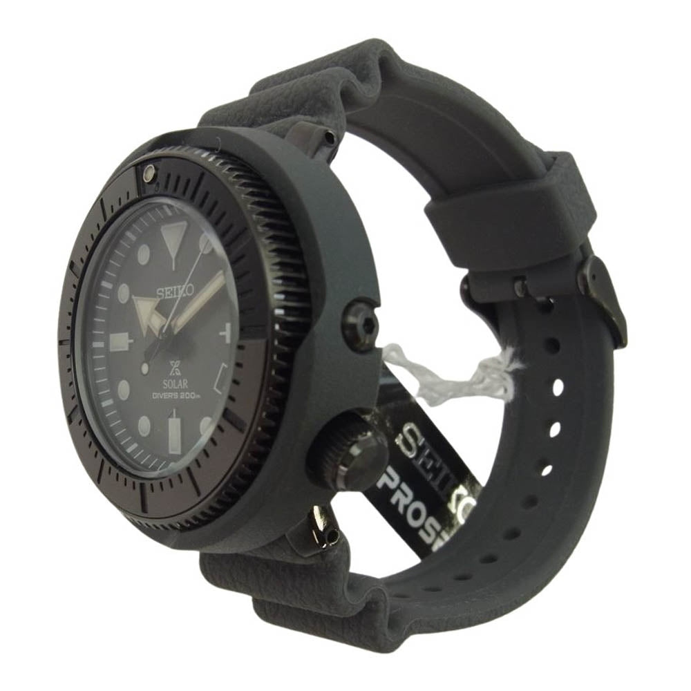 SEIKO セイコー V157-0DC0 PROSPEX SOLAR DIVER プロスペックス アナログ ソーラー ダイバーズ 腕時計 グレー系【極上美品】【中古】