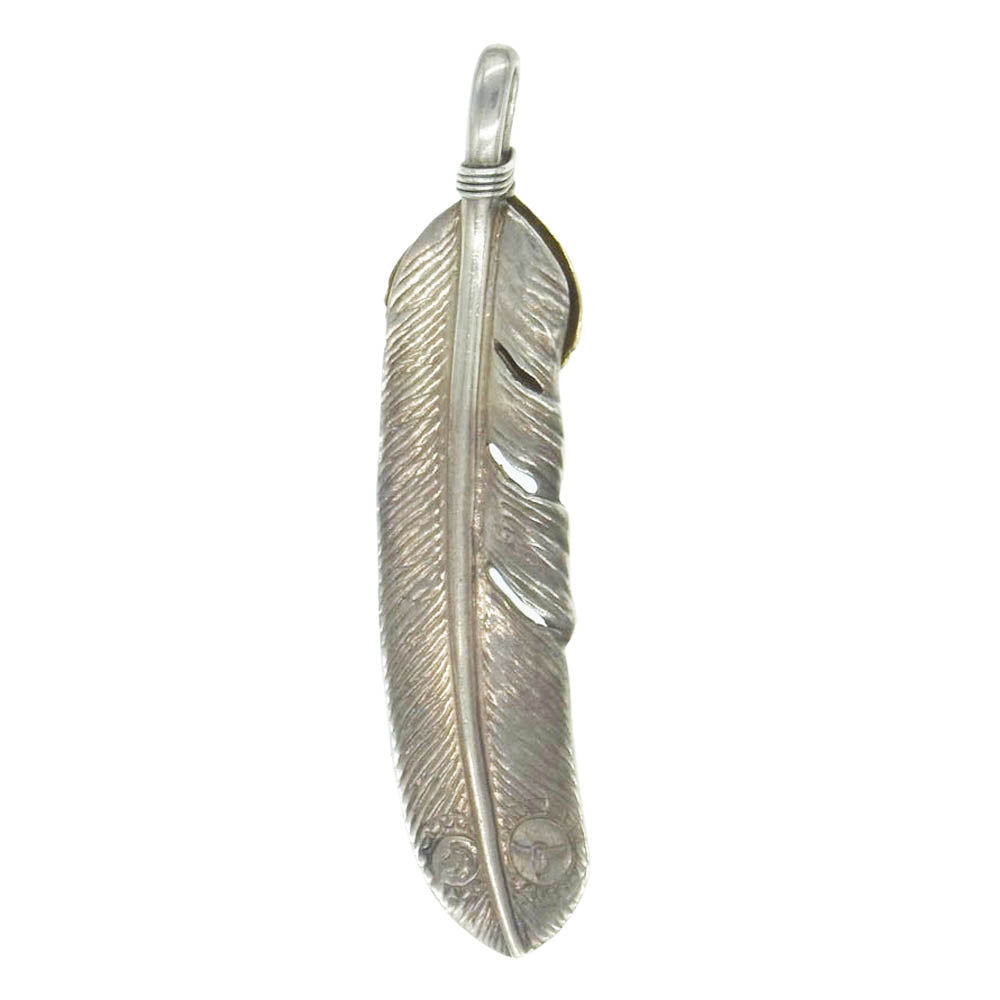 TADY&KING タディアンドキング tkgh-072 SVフェザー ハートK18 金縄ターコイズ 特大 シルバー系 ゴールド系【中古】