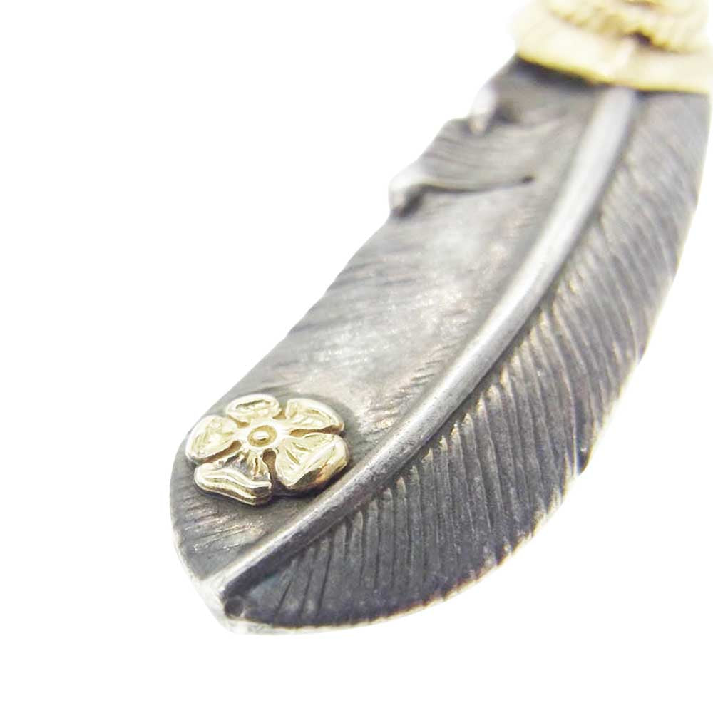 TADY&KING タディアンドキング tkgh-072 SVフェザー ハートK18 金縄ターコイズ 特大 シルバー系 ゴールド系【中古】