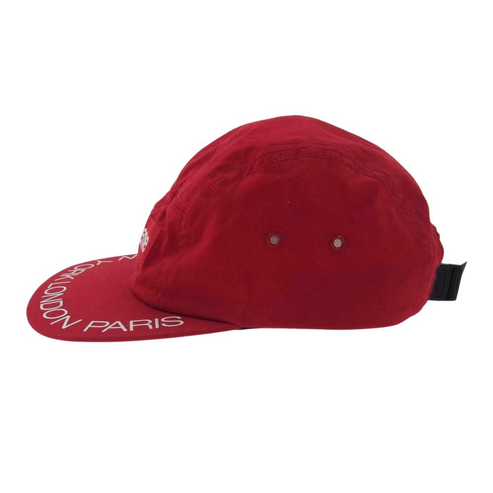 Supreme シュプリーム 18SS Visor Print Camp Cap ボックス ロゴ バイザー キャップ レッド系【中古】