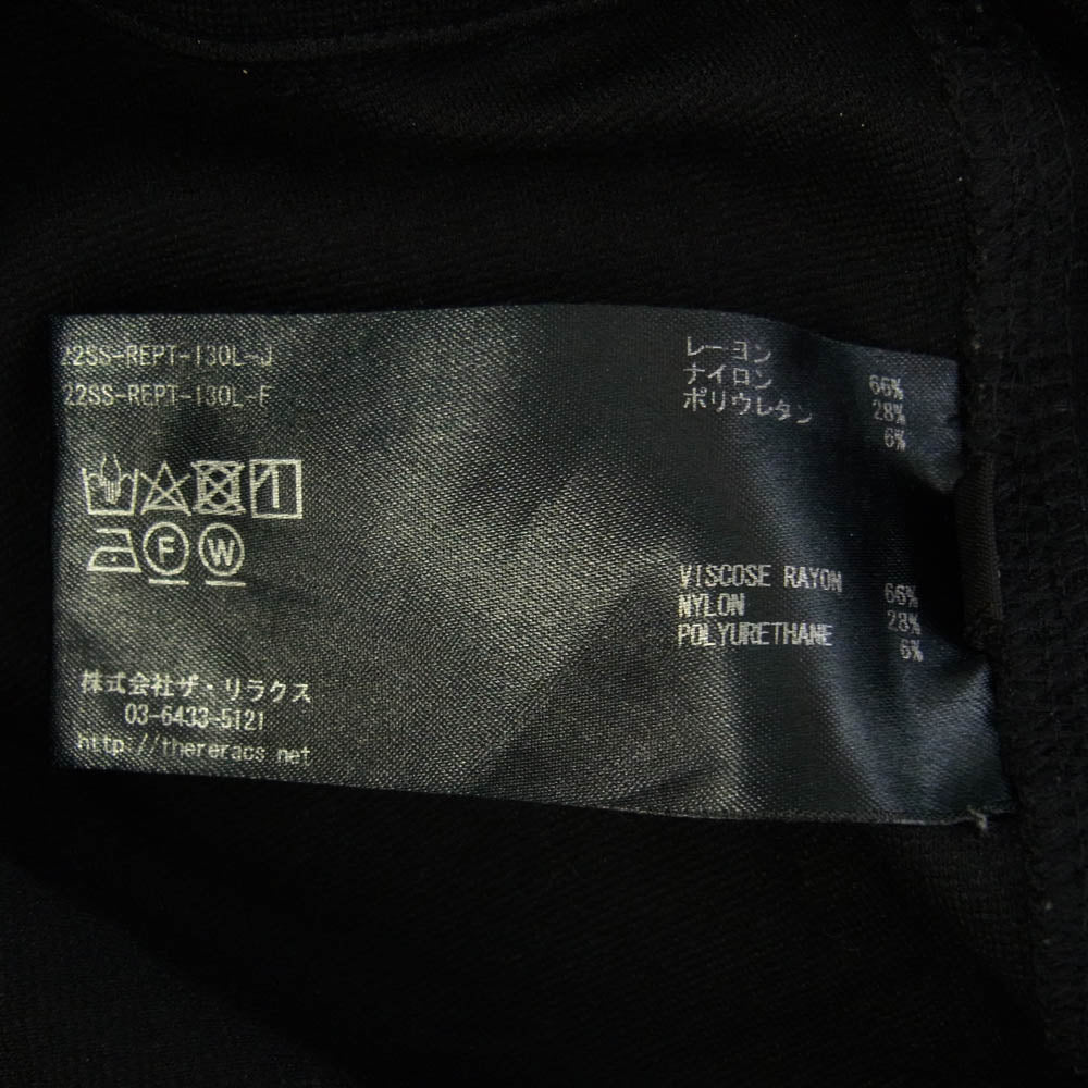 THE RERACS ザリラクス 22SS 22SS-REPT-130L-J スリムフィット イージー スウェットパンツ ブラック ブラック系 38【中古】
