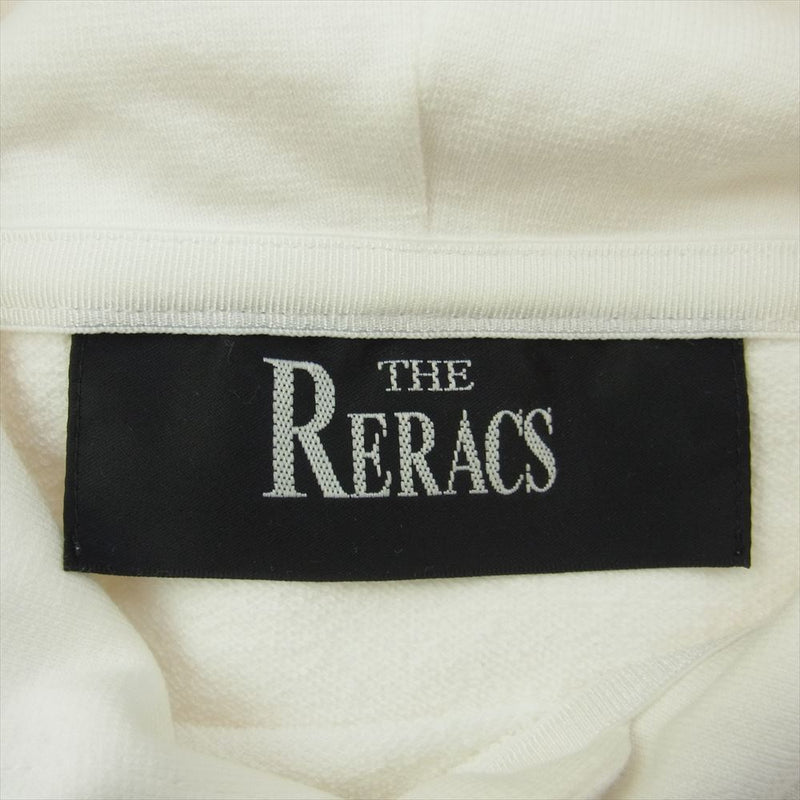 THE RERACS ザリラクス 19SS 19SS-RECS-213-J ロゴプリント 裾ドローコード ノースリーブ プルオーバー パーカー フーディ ホワイト ホワイト系 F【中古】