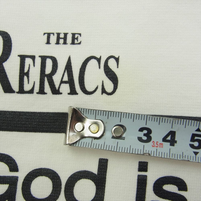 THE RERACS ザリラクス 19SS 19SS-RECS-213-J ロゴプリント 裾ドローコード ノースリーブ プルオーバー パーカー フーディ ホワイト ホワイト系 F【中古】