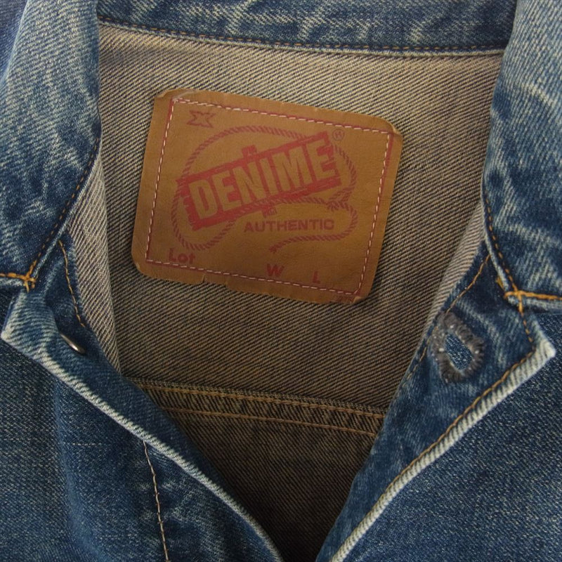 Denime ドゥニーム 2nd TYRE デニムジャケット トラッカー ジャケット インディゴブルー系 L【中古】