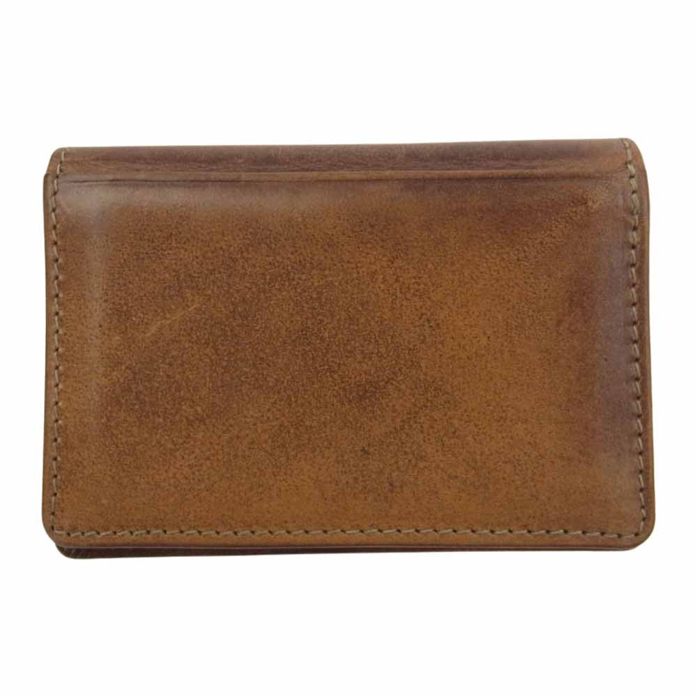 WHITE HOUSE COX ホワイトハウスコックス S2380 NAME CARD CASE SHADOW CALF VINTAGE BRIDLE  LEATHER ヴィンテージ ブライドルレザー 名刺入れ カードケース ブラウン系【中古】