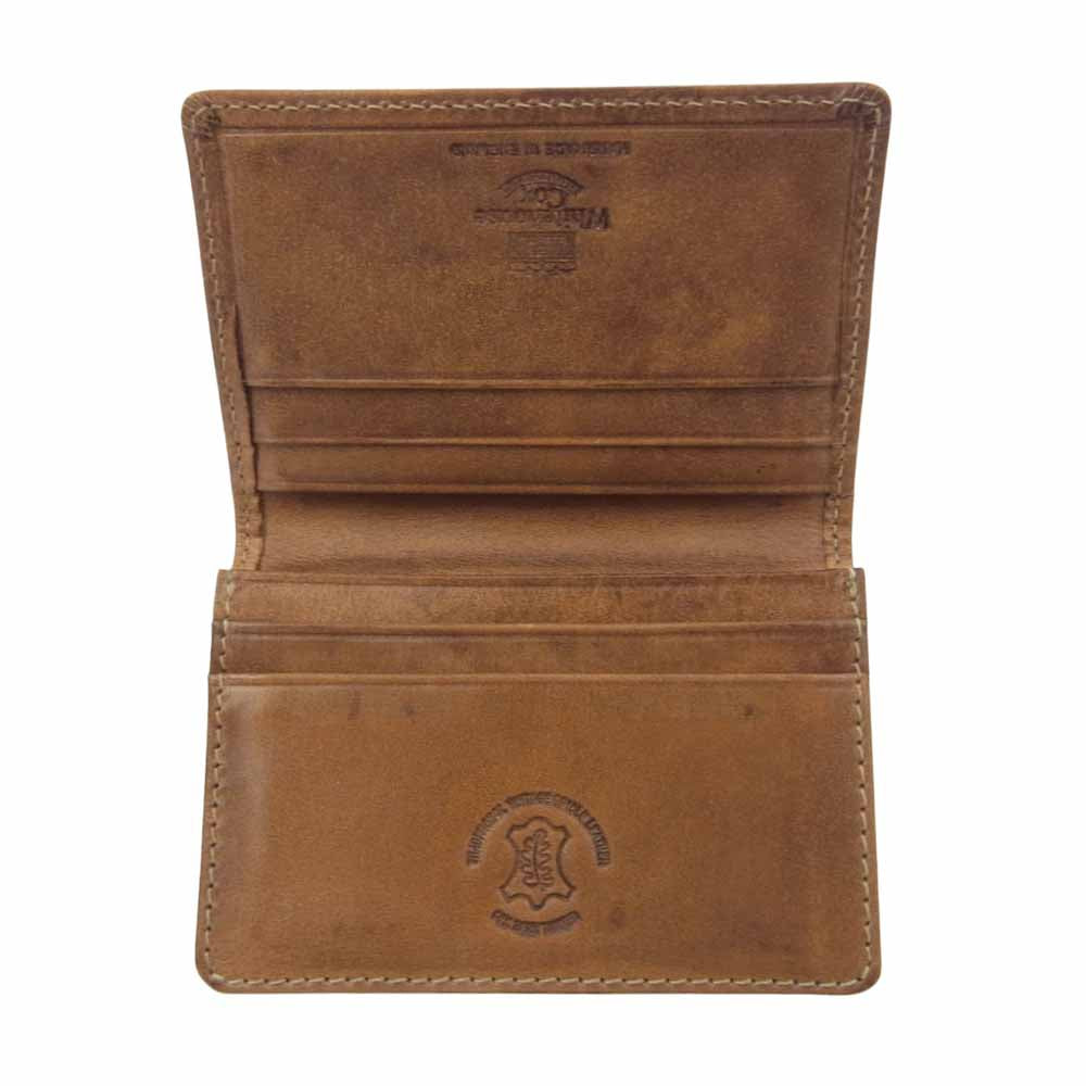 WHITE HOUSE COX ホワイトハウスコックス S2380 NAME CARD CASE SHADOW CALF VINTAGE BRIDLE  LEATHER ヴィンテージ ブライドルレザー 名刺入れ カードケース ブラウン系【中古】