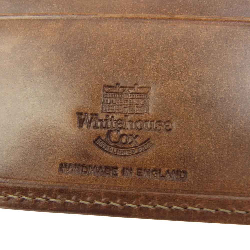 WHITE HOUSE COX ホワイトハウスコックス S2380 NAME CARD CASE SHADOW CALF VINTAGE BRIDLE  LEATHER ヴィンテージ ブライドルレザー 名刺入れ カードケース ブラウン系【中古】