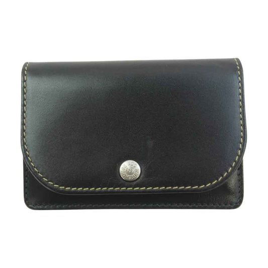 WHITE HOUSE COX ホワイトハウスコックス S1751 NAME CARD CASE BRIDLE LEATHER ブライドルレザー 名刺入れ カードケース グリーン系【中古】